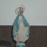 La statua della Madonna sotto la quale viene messa la cesta con le intenzioni e le preghiere dei credenti